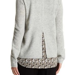 Coin 1804 Marled knit Faux layered Sweater size L